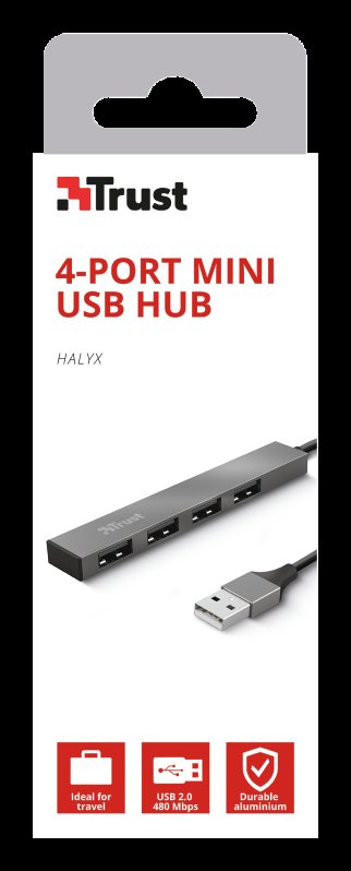 TRUST HALYX 4-PORT MINI USB HUB - obrázek č. 3