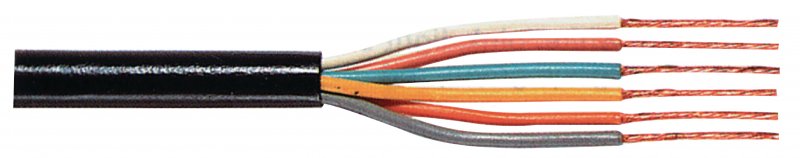 Datový Kabel na Cívce 6x 0.25 - 100 m Černá TASR-C158 - obrázek produktu