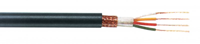 Mikrofon Kabel na Cívce 4x 0.22 - 100 m Černá - obrázek produktu
