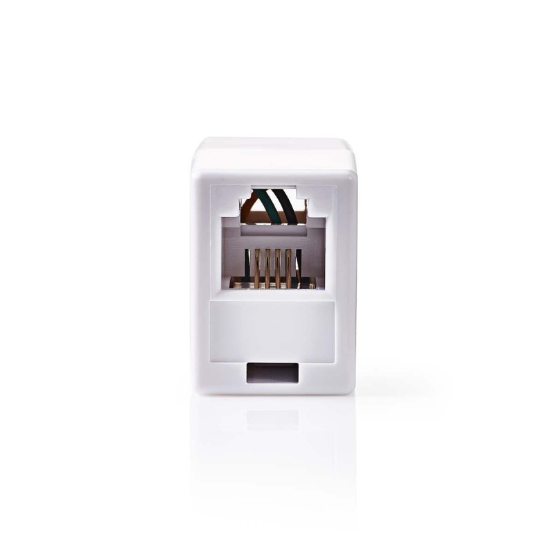 Telecom Wall Box | Typ konektoru: RJ11 | RJ11 Zásuvka | RJ11 Zásuvka | Přímý | ABS | Bílá - obrázek produktu