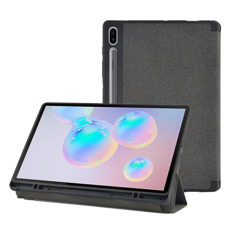 Pouzdro na Tablet | Galaxy Tab S6 10.5" 2019 (T860/T865) | Vestavěný držák na tužky | Černá / Šedá | Polycarbonate / TPU - obrázek č. 3