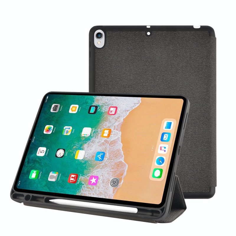 Pouzdro na Tablet | iPad Pro 11" 2019 | Vestavěný držák na tužky | Funkce automatického probuzení | Černá / Šedá | Polycarbonate - obrázek č. 3