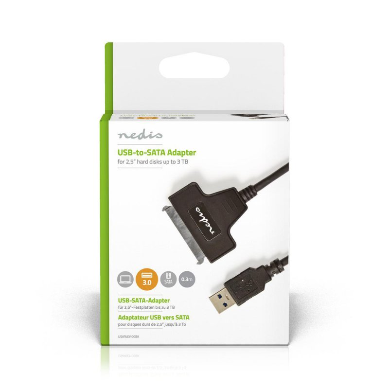 Disk Adapter Hard | USB 3.2 Gen1 | 2.5 " | SATA l, ll, lll | Napájení z USB - obrázek č. 2