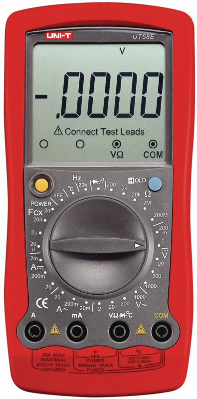 Digitální multimetr Efektivní hodnota 19999 číslic 1000 VAC 1000 VDC 20 ADC - obrázek produktu