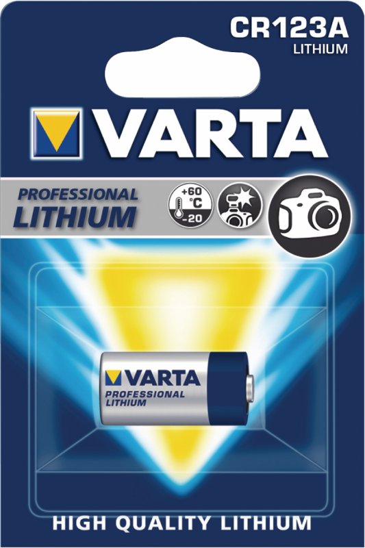 Lithiová Baterie CR123A 3 V 1-Blistr VARTA-CR123A - obrázek produktu