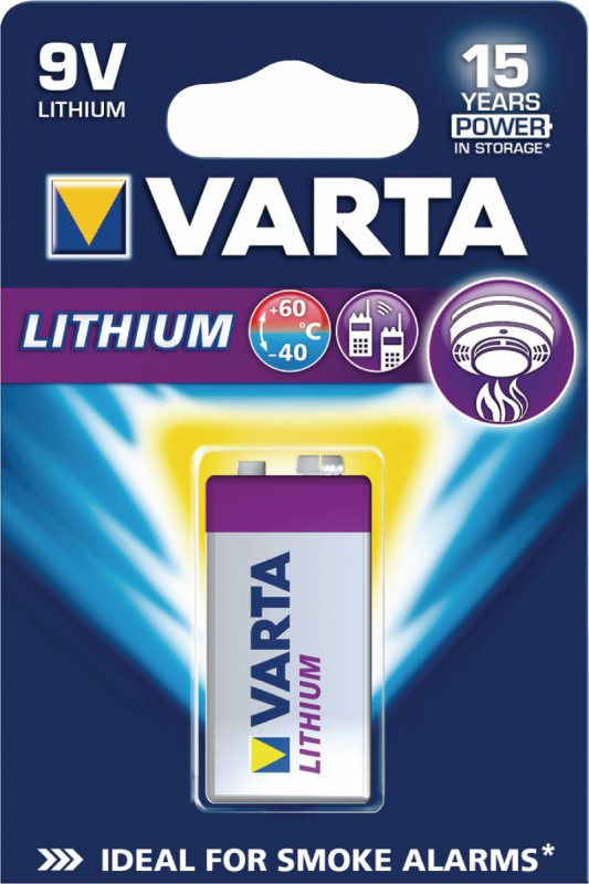 Lithiová Baterie 9V 9 V 1-Blistr VARTA-CR9V - obrázek produktu