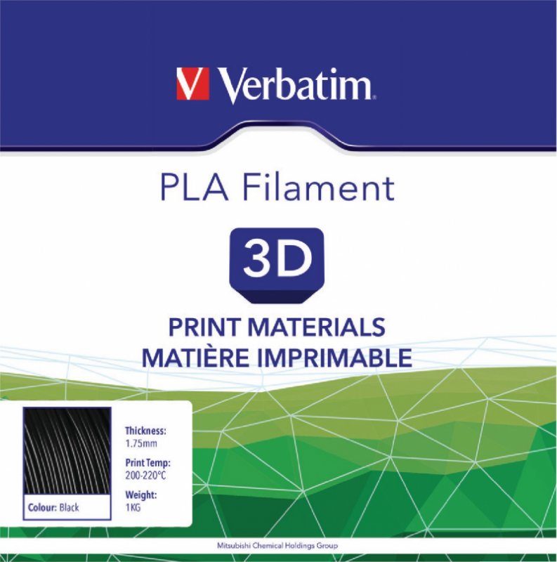 Vlákno PLA 1.75 mm 1 kg Černá - obrázek č. 1