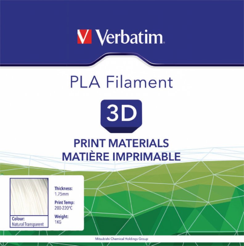 Vlákno PLA 1.75 mm 1 kg Transparentní - obrázek č. 1