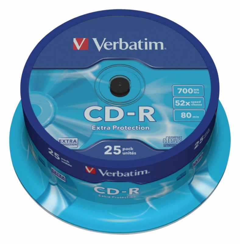 CD-R 52x 700MB 25 Pack Vřeteno Extra Protection - obrázek produktu