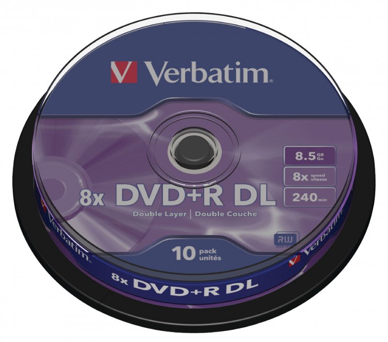 DVD+R DL 8x 8.5GB 10 Pack OPS Vřeteno Matné Stříbro - obrázek produktu