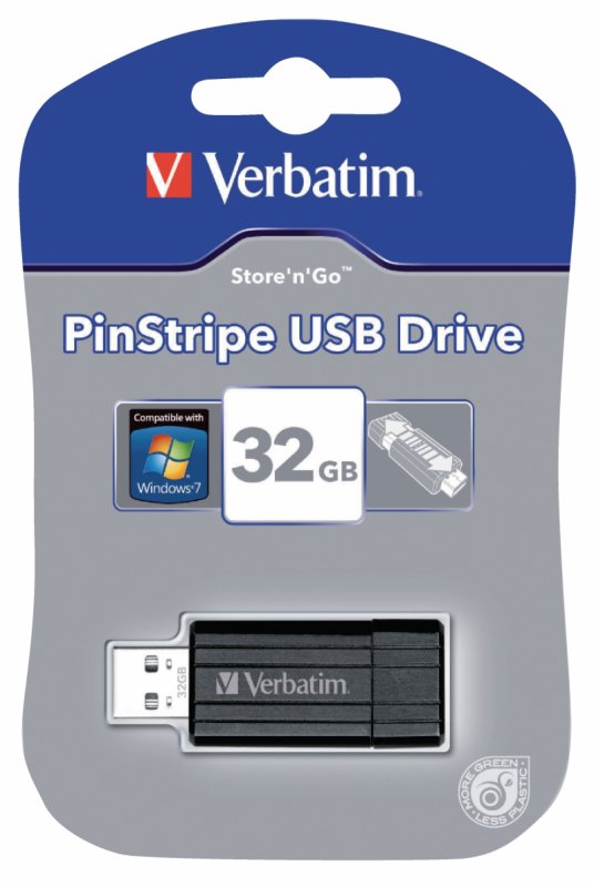 PinStripe Flash Drive USB 2.0 32GB Černá - obrázek č. 4