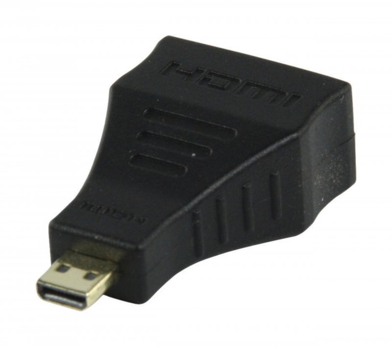 Adaptérem High Speed HDMI s Ethernetem HDMI Micro Konektor - HDMI Zásuvka Černá - obrázek produktu