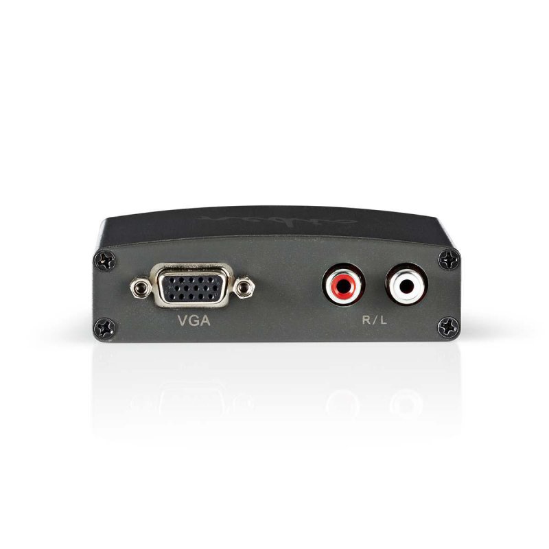 HDMI™ Převodník | Vstup HDMI ™ | VGA Female / 2x RCA Zásuvka | 1cestný | 1080p | 1.65 Gbps | Hliník | Antracit - obrázek produktu
