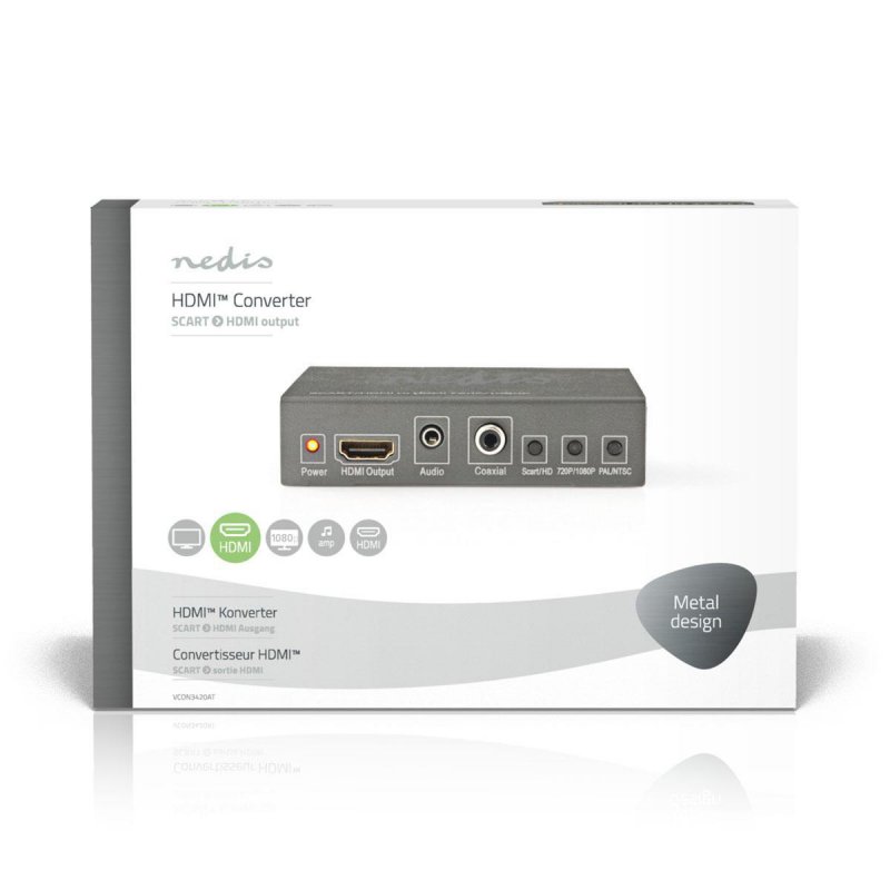 Převodník SCART na HDMI™ | 1cestný - SCART vstup | HDMI™ výstup - obrázek č. 4