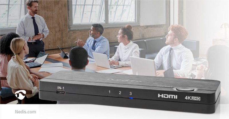 HDMI™ Převodník | USB-C™ Zásuvka / 2x vstup HDMI™ / 4x USB A Female  VCON6430AT - obrázek č. 9