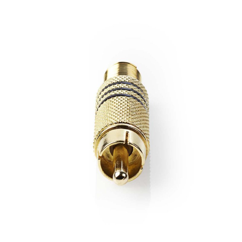 Konektor RCA Zástrčka Zlatá/Černá VGAP24900B - obrázek č. 1