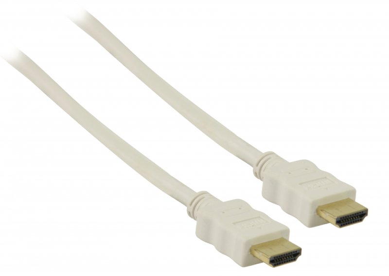 High Speed HDMI Kabel s Ethernetem HDMI Konektor - HDMI Konektor 0.50 m Bílá - obrázek č. 1