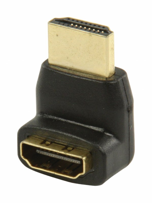 Adaptérem High Speed HDMI s Ethernetem Úhlový 270° HDMI Konektor - HDMI Zásuvka Černá - obrázek produktu