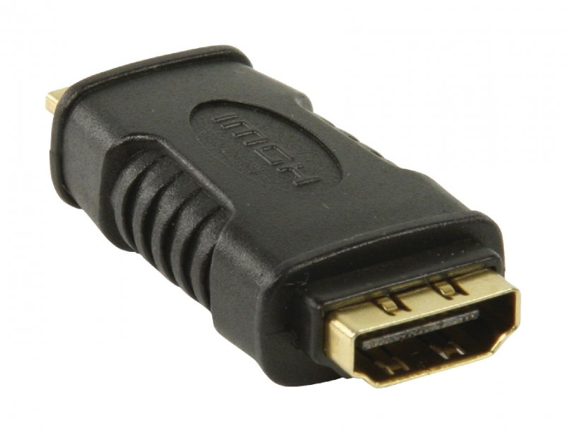 Adaptérem High Speed HDMI s Ethernetem HDMI Mini Konektor - HDMI Zásuvka Černá - obrázek č. 1