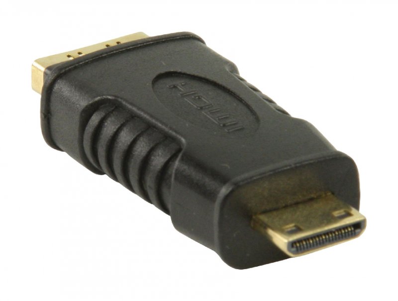 Adaptérem High Speed HDMI s Ethernetem HDMI Mini Konektor - HDMI Zásuvka Černá - obrázek č. 2