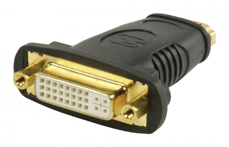 Adaptérem High Speed HDMI s Ethernetem HDMI Zásuvka - DVI-D 24+1p Zásuvka Černá - obrázek produktu