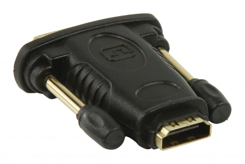 Adaptérem High Speed HDMI s Ethernetem DVI-D 24+1p Zástrčka - HDMI Zásuvka Černá - obrázek produktu