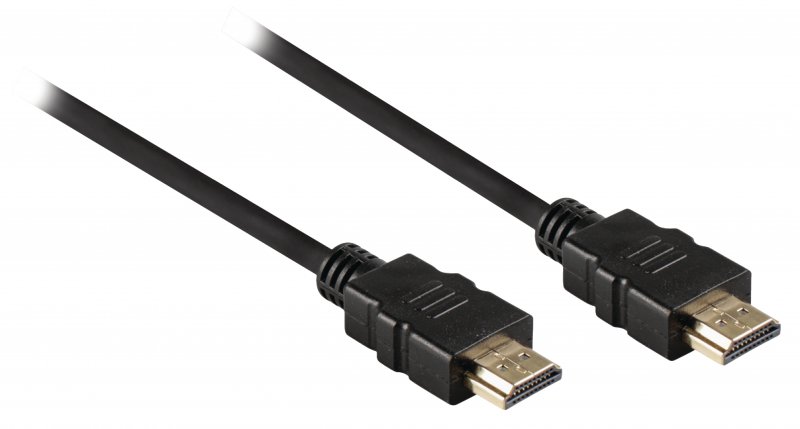 High Speed HDMI Kabel s Ethernetem HDMI Konektor - HDMI Konektor 1.00 m Černá - obrázek č. 4