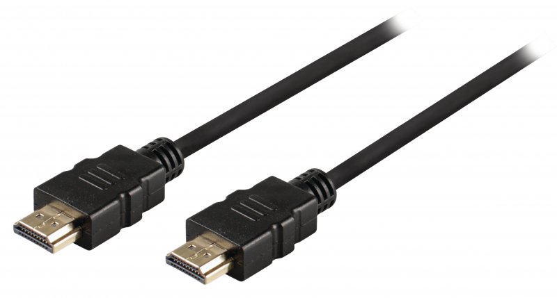High Speed HDMI Kabel s Ethernetem HDMI Konektor - HDMI Konektor 1.00 m Černá - obrázek č. 2