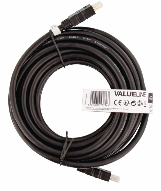 High Speed HDMI Kabel s Ethernetem HDMI Konektor - HDMI Konektor 7.50 m Černá - obrázek č. 2