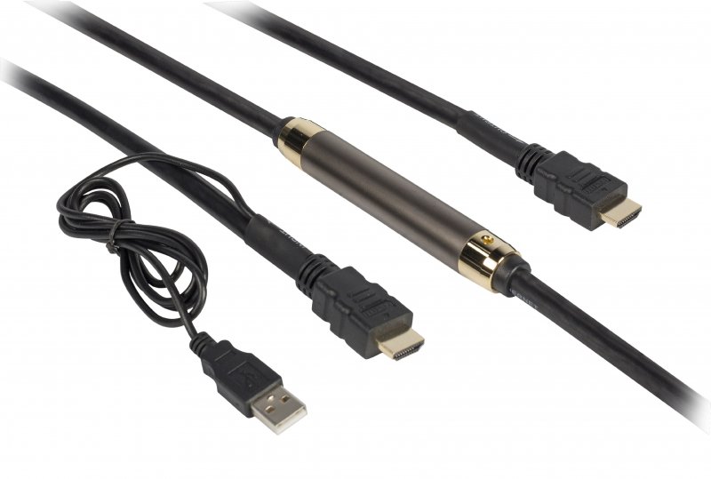 High Speed HDMI Kabel s Ethernetem HDMI Konektor - HDMI Konektor 40 m Černá - obrázek č. 1