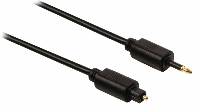 Digitální Audio Kabel Toslink (M) - Optická 3.5mm Zástrčka 1.00 m Černá - obrázek č. 1
