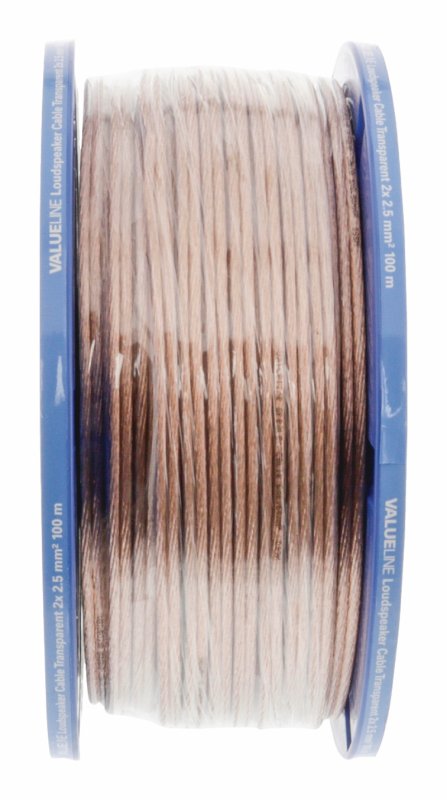 Kabel Reproduktoru na Cívce 2x 2.50 mm² 100 m Transparentní - obrázek č. 6