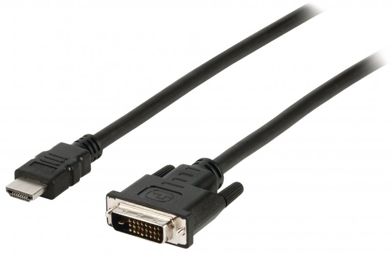 High Speed HDMI Kabel HDMI Konektor - DVI-D 24+1p Zástrčka 2.00 m Černá - obrázek č. 1