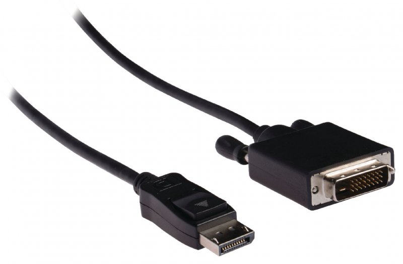 Kabel DisplayPort DisplayPort Zástrčka - DVI-D 24+1p Zástrčka 1.00 m Černá - obrázek č. 1
