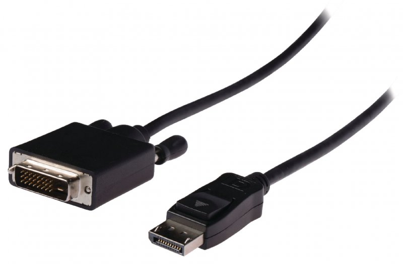 Kabel DisplayPort DisplayPort Zástrčka - DVI-D 24+1p Zástrčka 1.00 m Černá - obrázek č. 2
