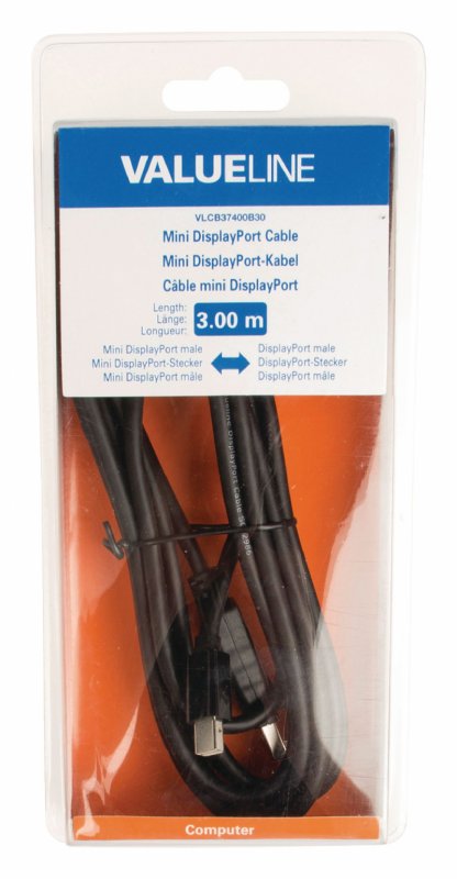 Kabel Mini DisplayPort Mini DisplayPort Zástrčka - DisplayPort Zástrčka 3.00 m Černá - obrázek č. 3