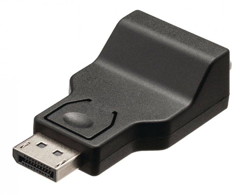 Adaptér DisplayPort DisplayPort Zástrčka - VGA Zásuvka Černá - obrázek č. 1