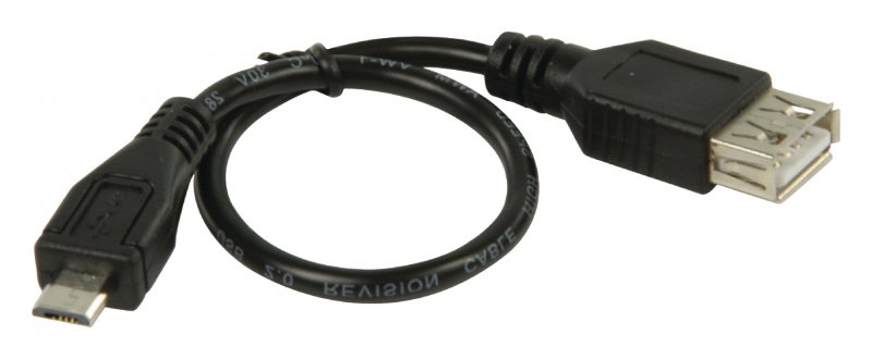Kabel USB 2.0 Micro B Zástrčka - USB A Zásuvka 0.20 m Černá - obrázek č. 2