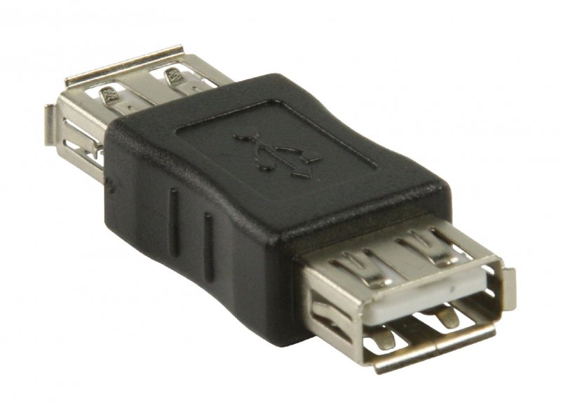 Adaptér USB 2.0 USB A Zásuvka - USB A Zásuvka Černá - obrázek č. 3
