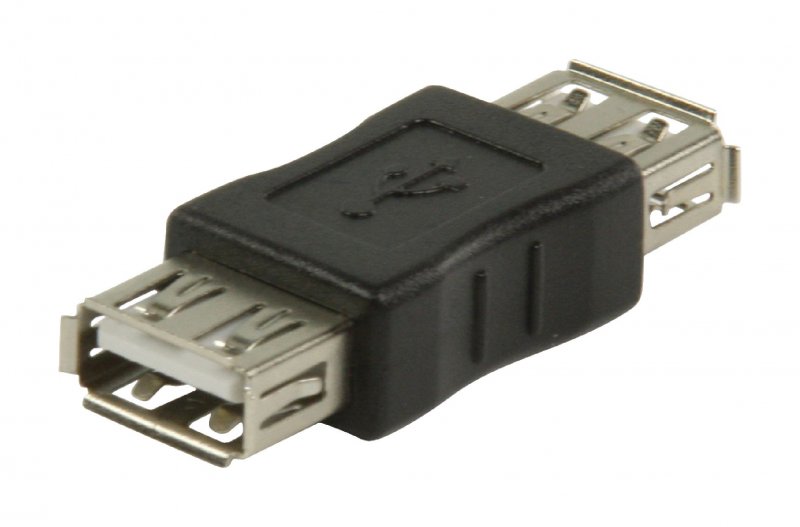 Adaptér USB 2.0 USB A Zásuvka - USB A Zásuvka Černá - obrázek č. 2