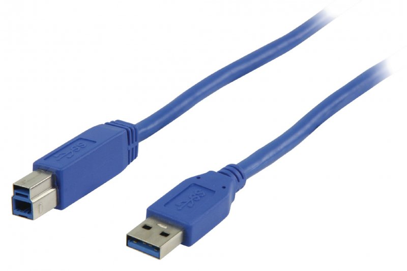 Kabel USB 3.0 USB A Zástrčka - USB-B Male 2.00 m Modrá - obrázek č. 1