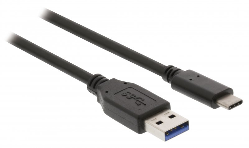 Kabel USB 3.0 USB-C Zástrčka - USB A Zástrčka 1.00 m Černá - obrázek č. 2