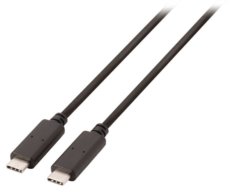 Kabel USB 3.0 USB-C Zástrčka - USB-C Zástrčka 1.00 m Černá GEN 1 (5 Gbps) - obrázek č. 1