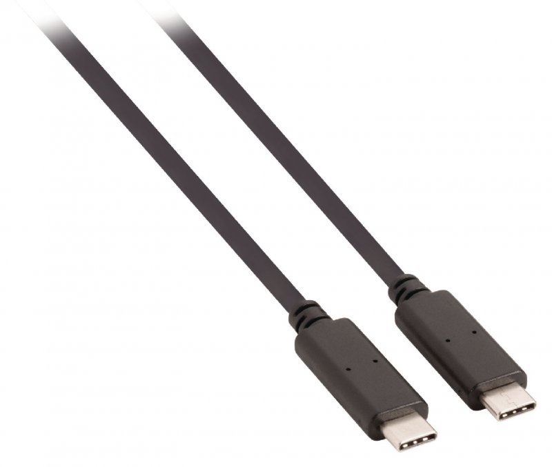 Kabel USB 3.0 USB-C Zástrčka - USB-C Zástrčka 1.00 m Černá GEN 1 (5 Gbps) - obrázek č. 2