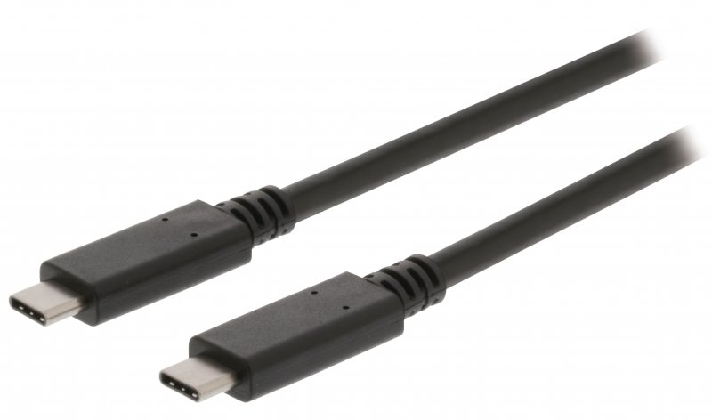 Kabel USB 3.0 USB-C Zástrčka - USB-C Zástrčka 1.00 m Černá GEN 2 (10 Gbps) - obrázek č. 1