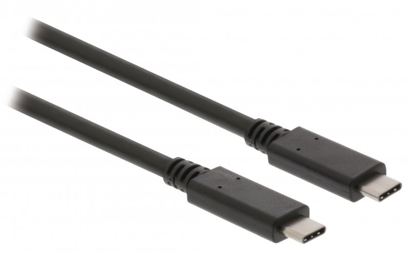 Kabel USB 3.0 USB-C Zástrčka - USB-C Zástrčka 1.00 m Černá GEN 2 (10 Gbps) - obrázek č. 2