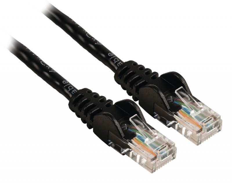 Síťový Kabel CAT5e UTP RJ45 (8P8C) Zástrčka - RJ45 (8P8C) Zástrčka 10.0 m Černá - obrázek č. 1