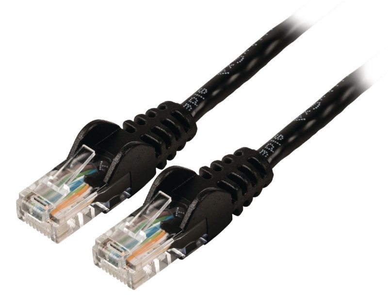 Síťový Kabel CAT5e UTP RJ45 (8P8C) Zástrčka - RJ45 (8P8C) Zástrčka 10.0 m Černá - obrázek č. 2