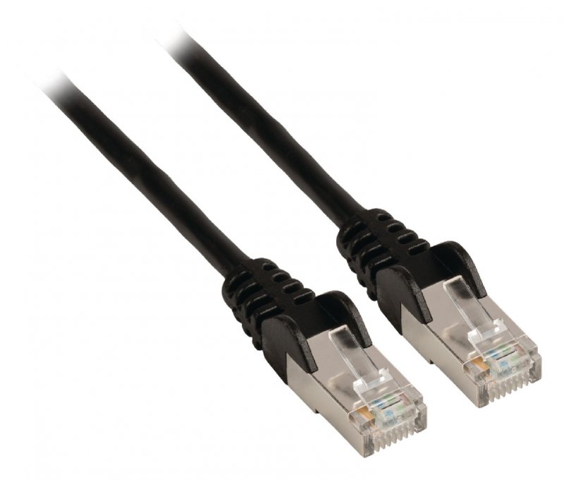 Síťový Kabel CAT5e FTP RJ45 (8P8C) Zástrčka - RJ45 (8P8C) Zástrčka 1.00 m Černá - obrázek č. 1