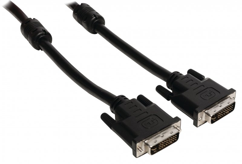 Kabel DVI DVI-I 24+5p Zástrčka - DVI-I 24+5p Zástrčka 10.0 m Černá - obrázek č. 1